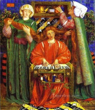 Un Noël Carol préraphaélite Brotherhood Dante Gabriel Rossetti Peinture à l'huile
